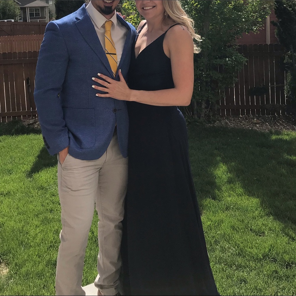 Heartloom Navy Blue Gown, Maxi Dress, Formal, Prom